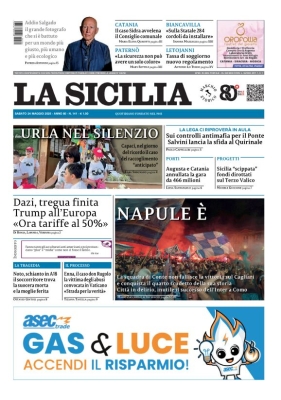 La Sicilia PRIMA PAGINA